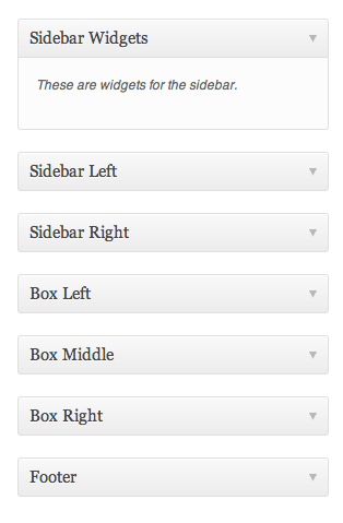 widgets