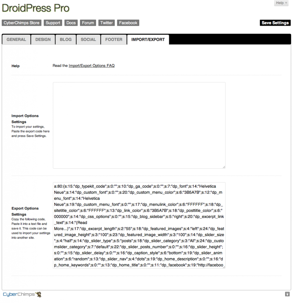 droidpress-pro-import-tab