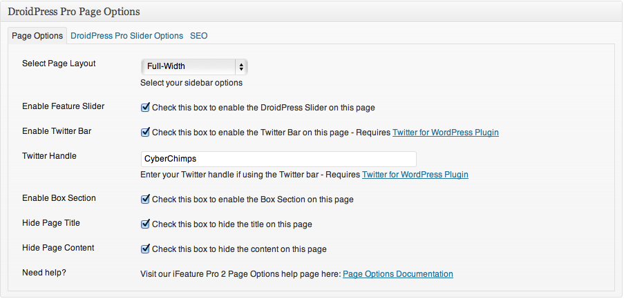 droidpress-pro-page-options