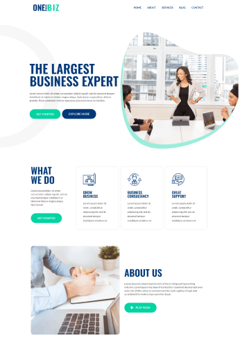 Responsive Starter Template One page business