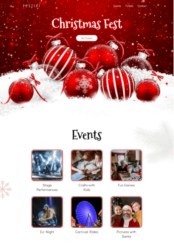 Responsive Starter Template One page christmas