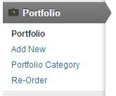 Portfolio Menu