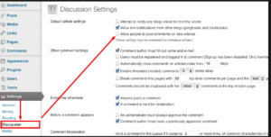 Disable comments for the whole website - Discussion Settings WordPress Theme