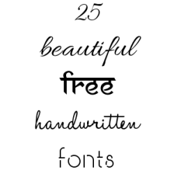 25 beautiful free handwritten fonts