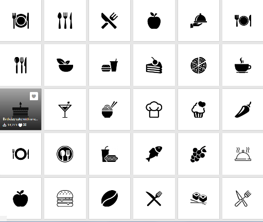 Freepik Food Icons
