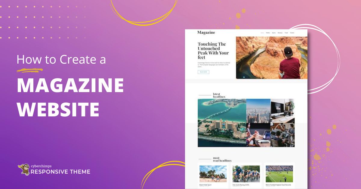 How to create a Magazine Website