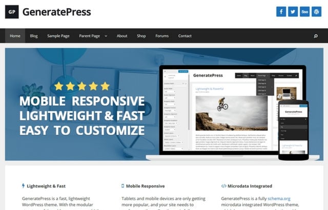 GeneratePress WordPRess