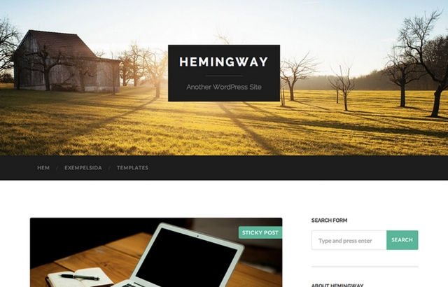 Hemingway WordPress Theme