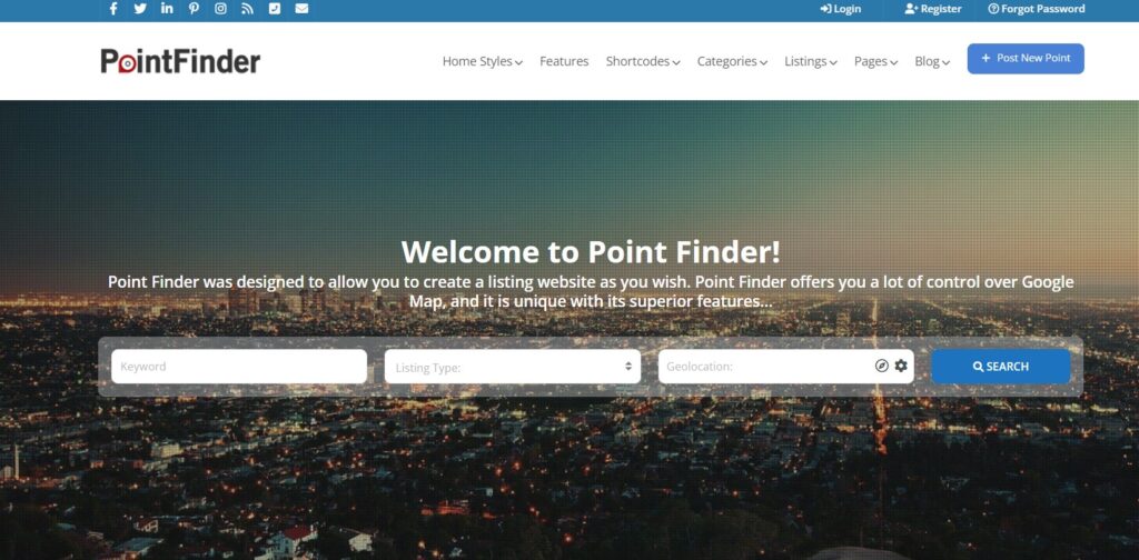 PointFinder Directory WordPress Theme