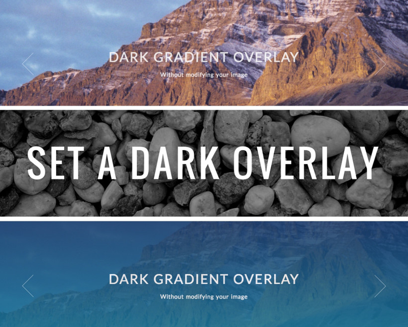 WP Theme with Slider With Dark Gradient Overlay