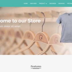 T-shirt – One Page HTML Template