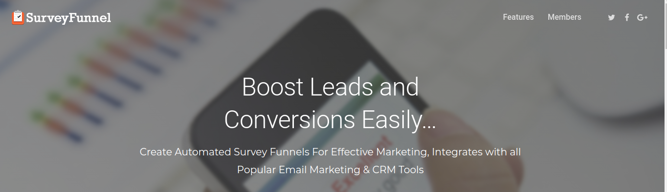 SurveyFunnel- Email Marketing & CRM Tool