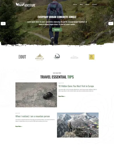 Travel Website Template