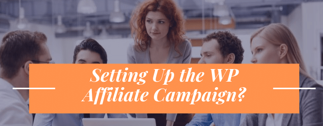 Setting Up The WP Affiliate Campaign