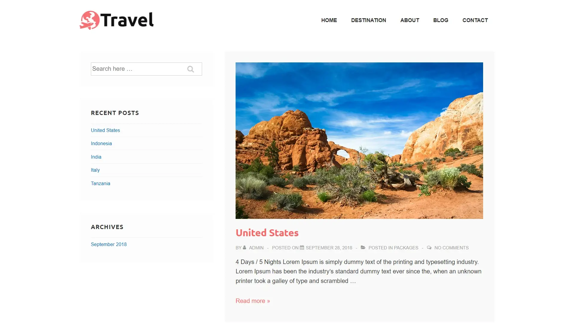 travel agency wordpress theme free download