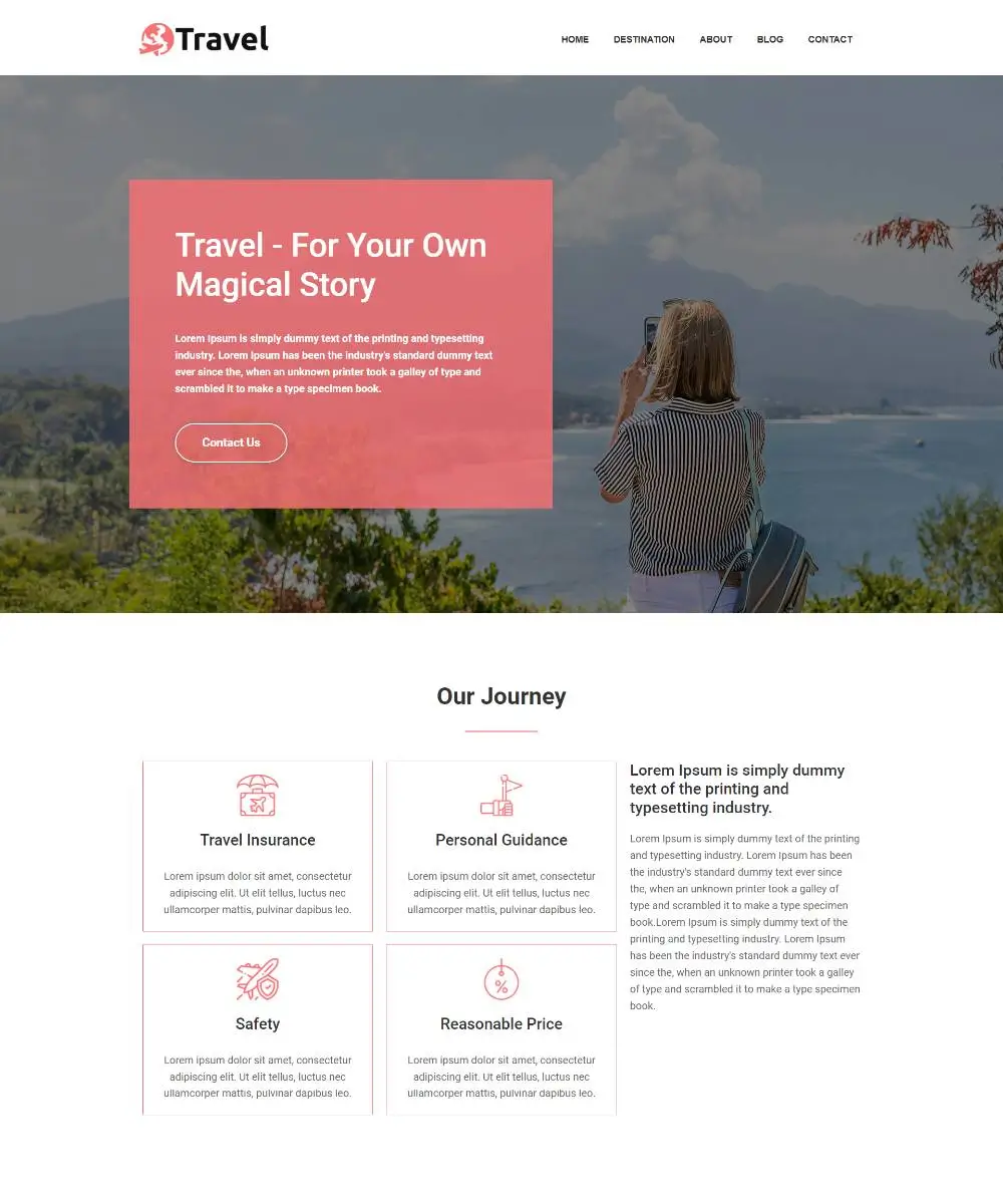 Travel Agency Starter Template