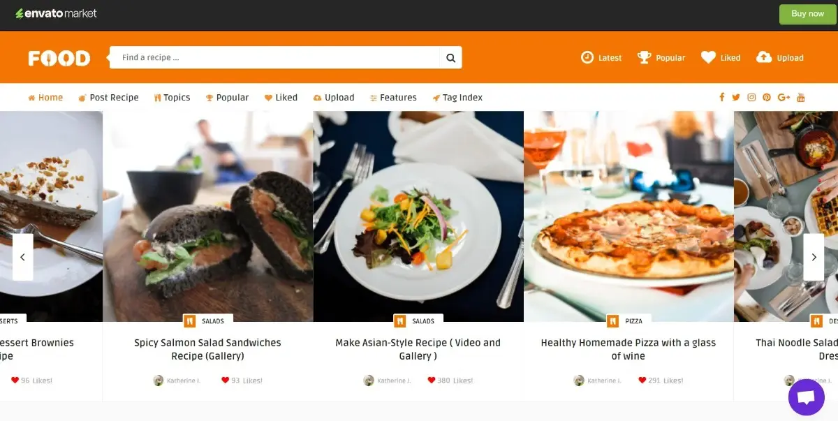 Tasty Food Theme