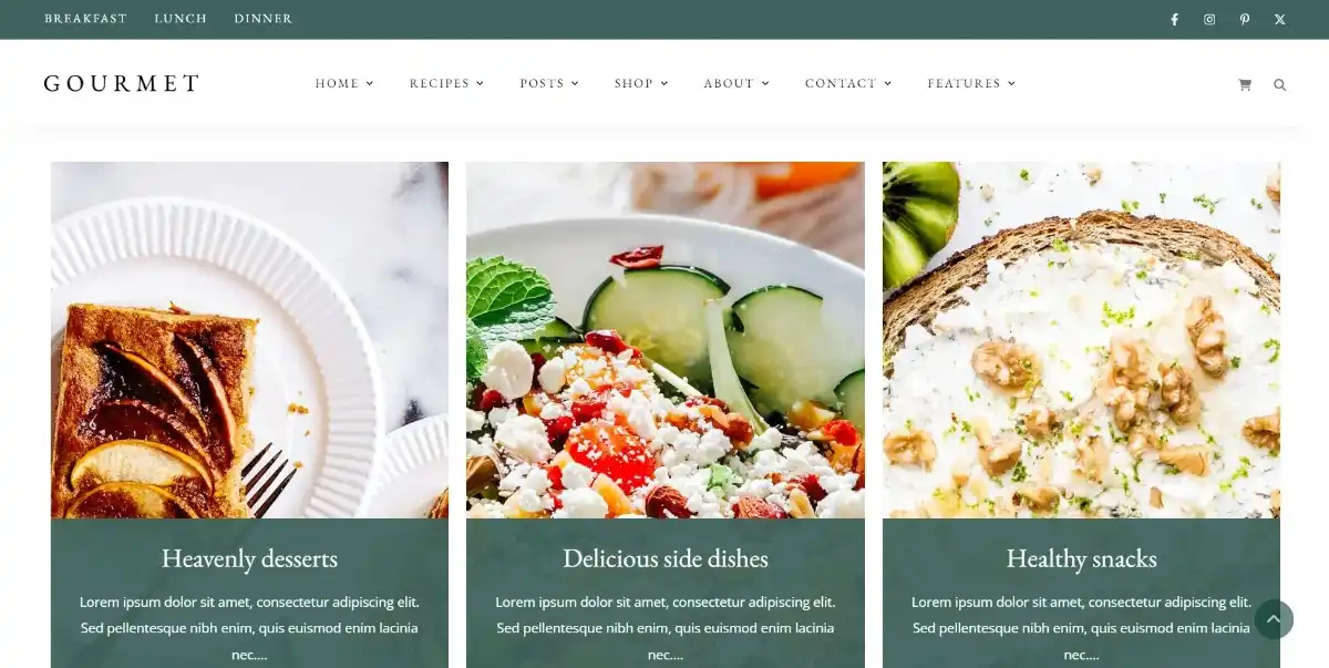Gourmet Theme