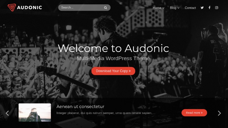 Audonic Podcast WordPress Theme