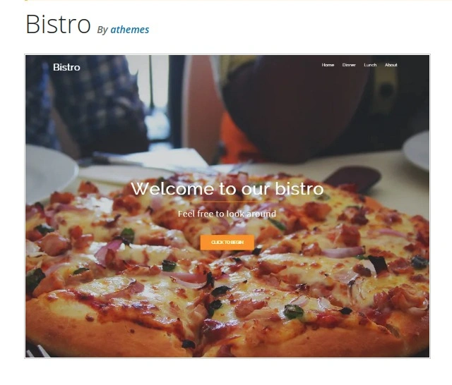 bistro wordpress theme