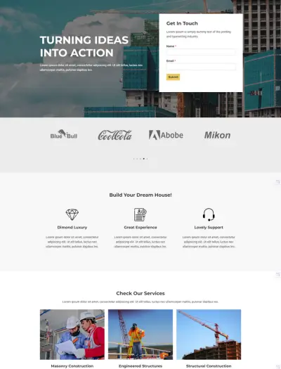 Construction-Landing-Page