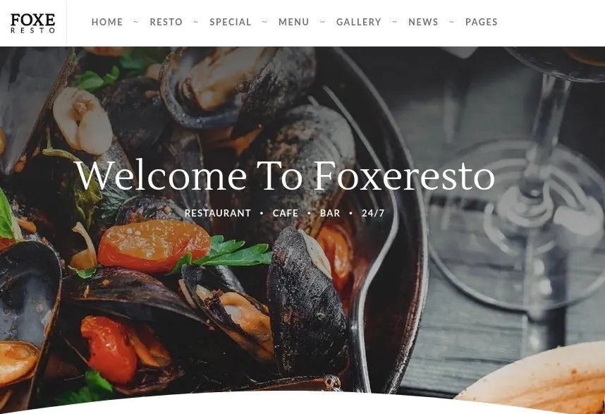 foxeresto wordpress theme