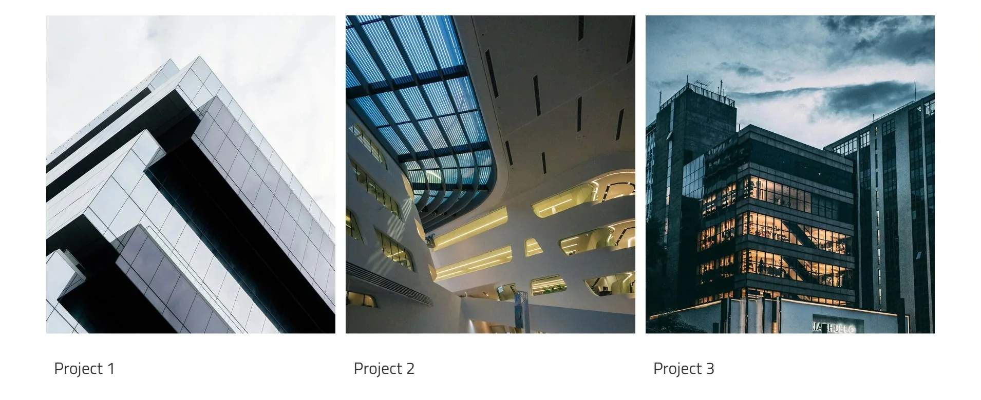 One Page Construction Projects section