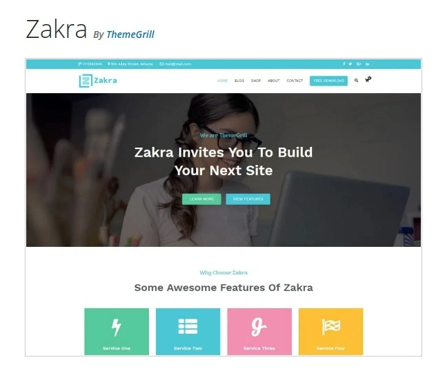Zakra WordPress Theme