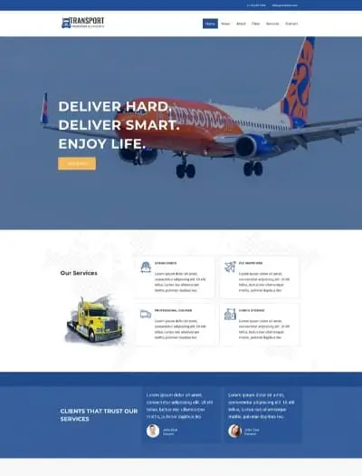 Transport Logistic WordPress template