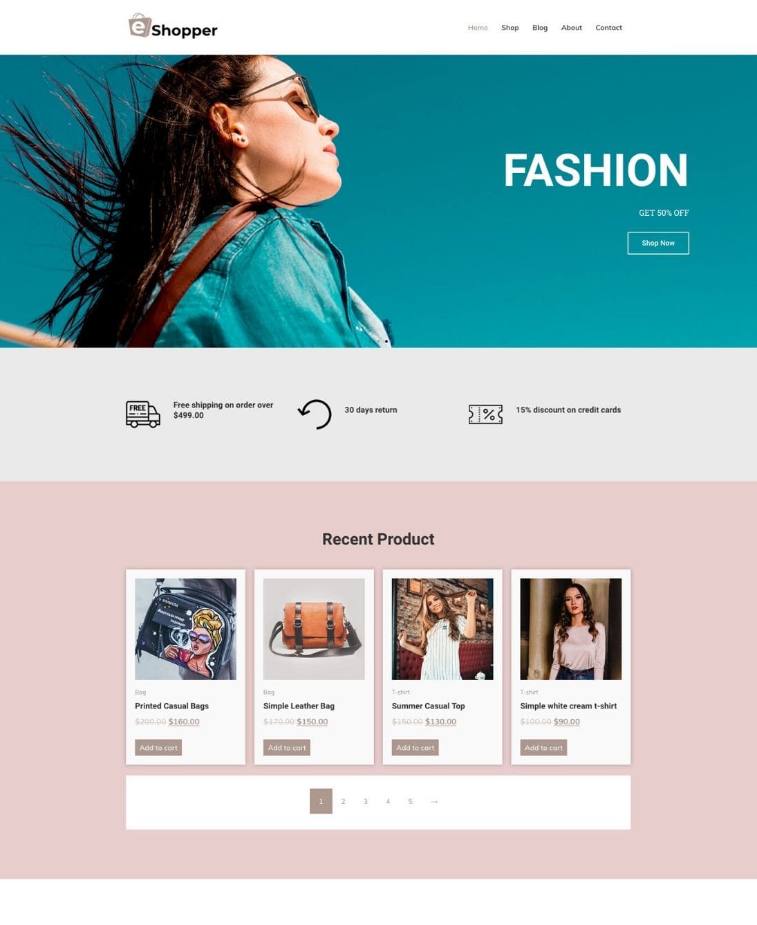eCommerce WordPress theme for fashion stores