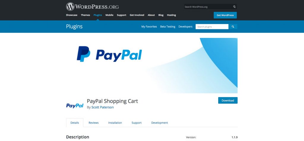 PayPal Shopping Cart