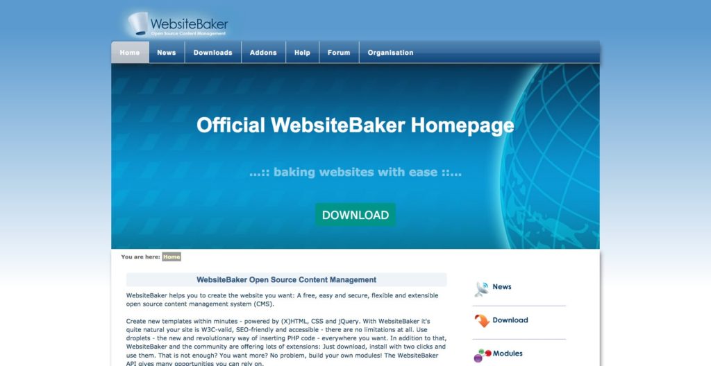 WebsiteBaker