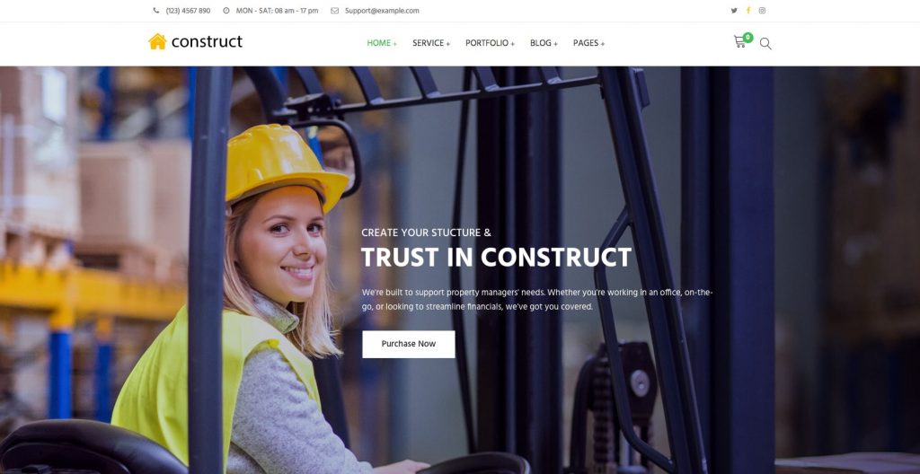 Construct- WordPress construction theme