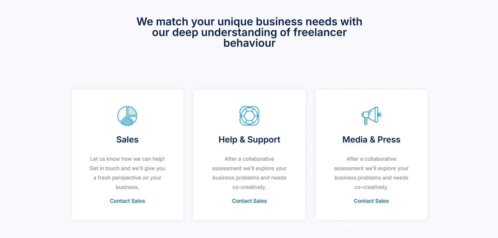 Corporate Contact page