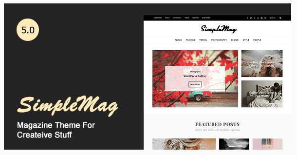 SimpleMag- Blog Theme