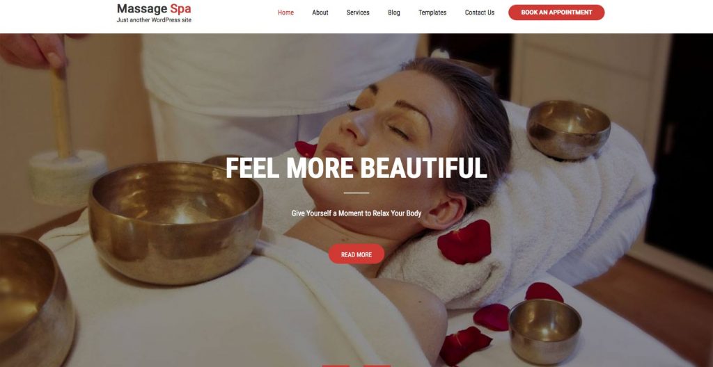 Massage Spa Hair Salon WordPress theme