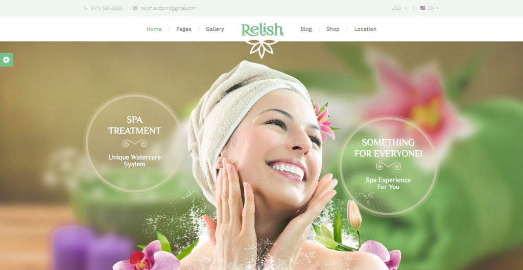 Relish Hair Salon WordPress theme