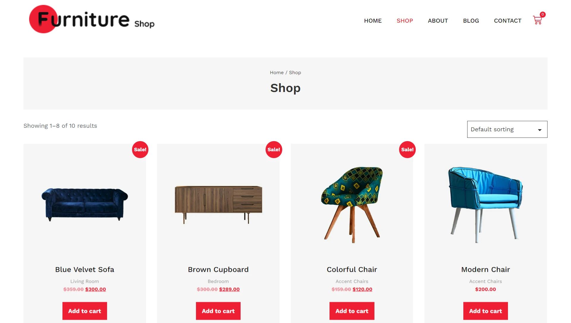 furniture ecommerce website templates
