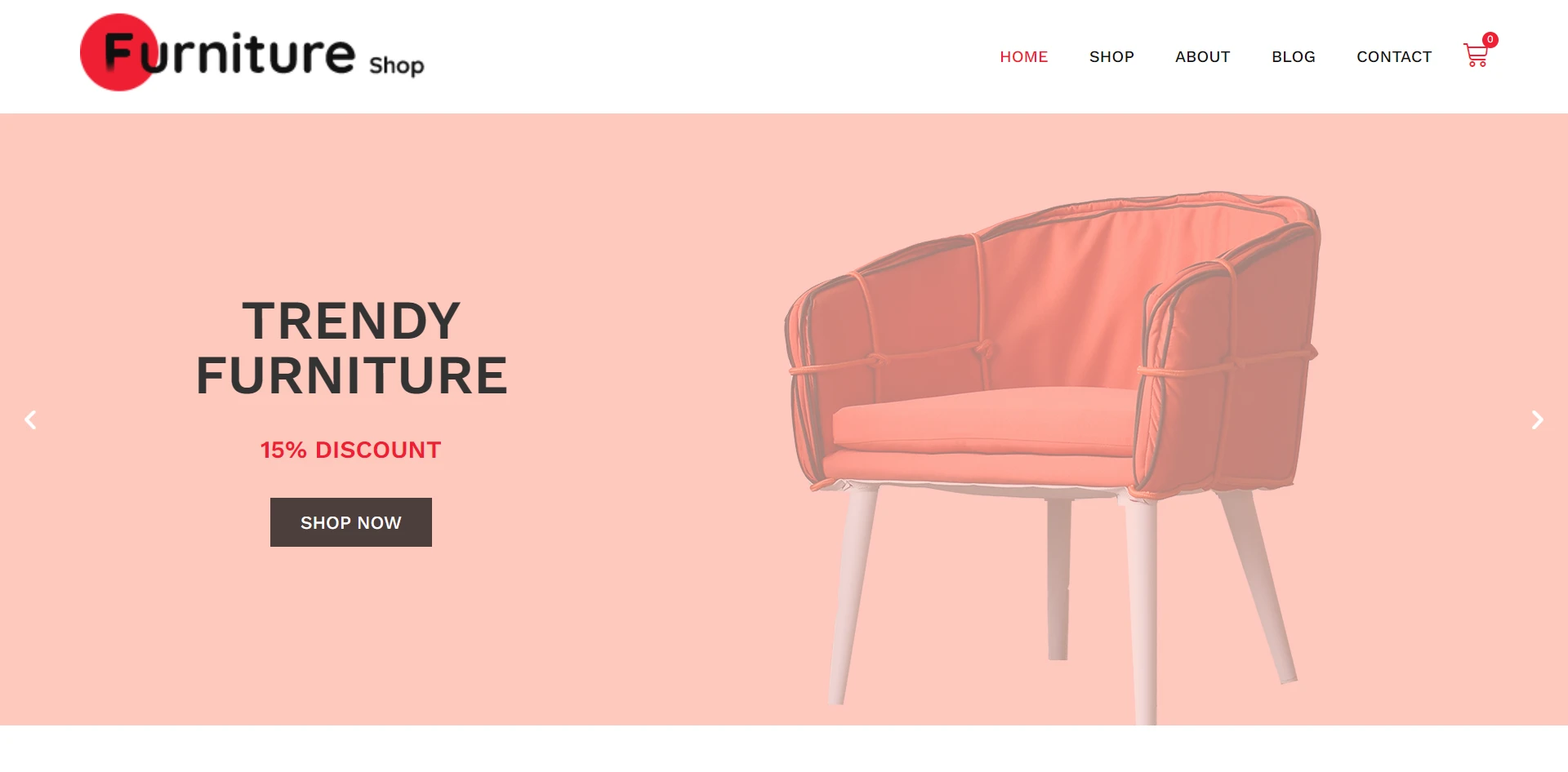 furniture store website template