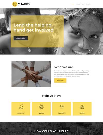 Charity Responsive-Ready-Site Template