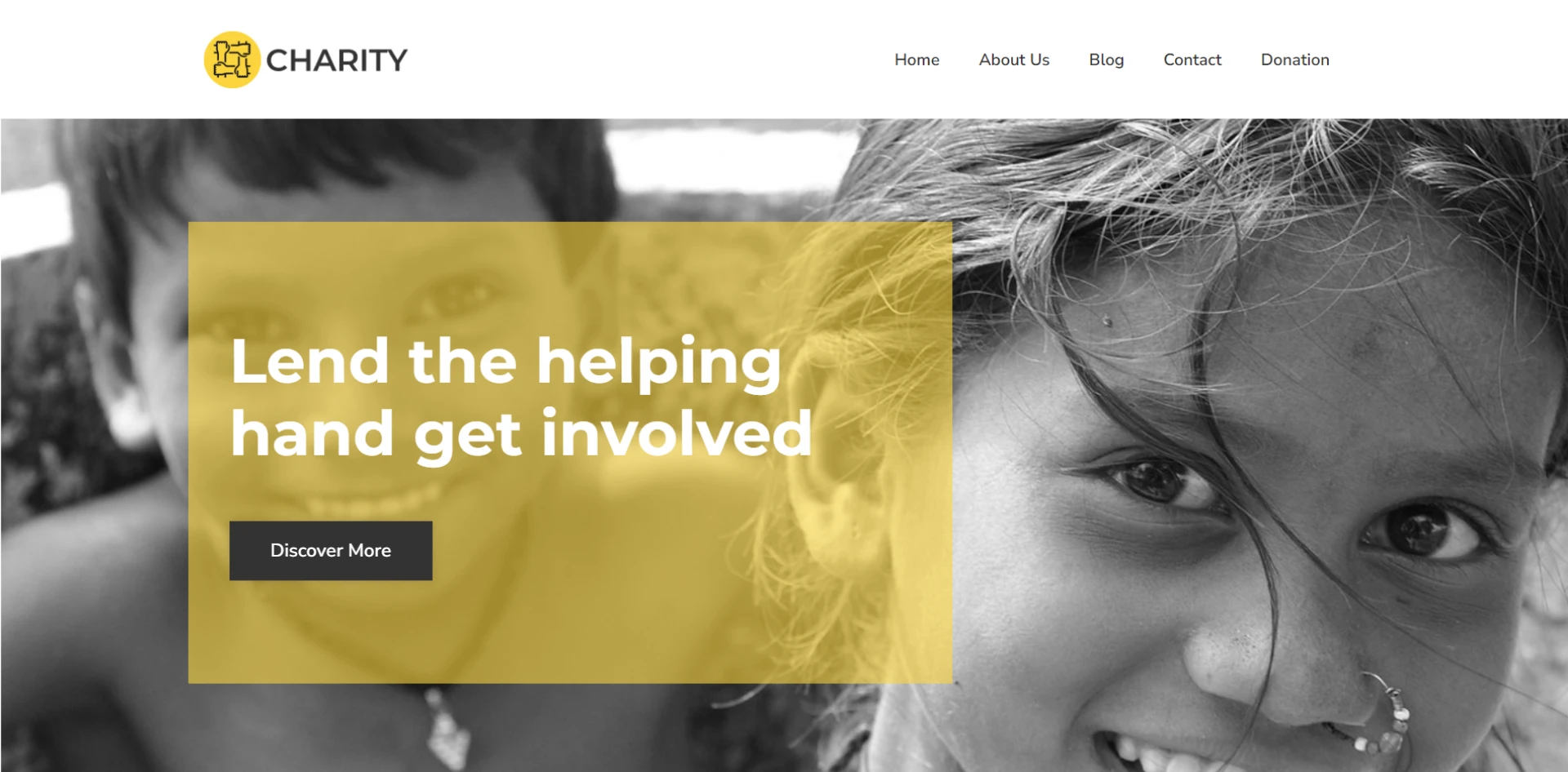 charity website templates