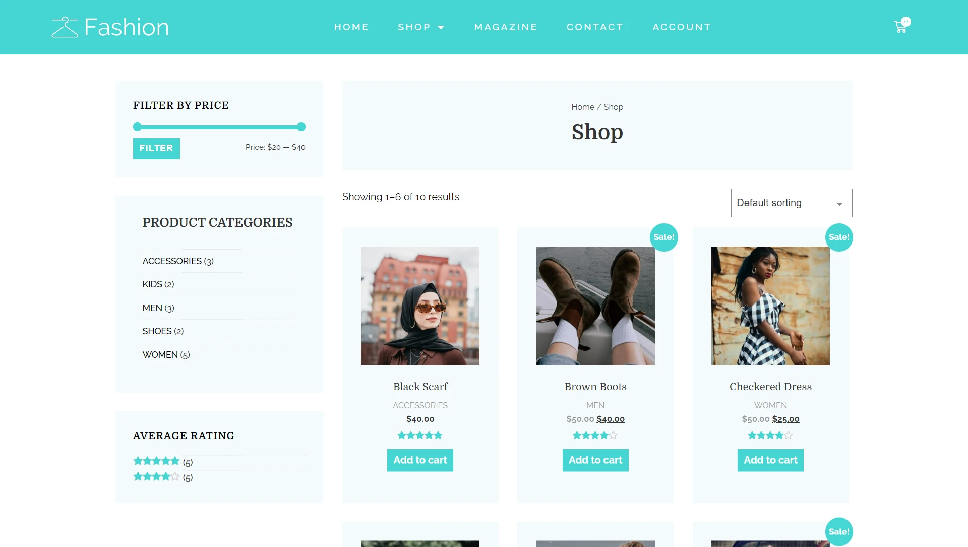 create clothing website