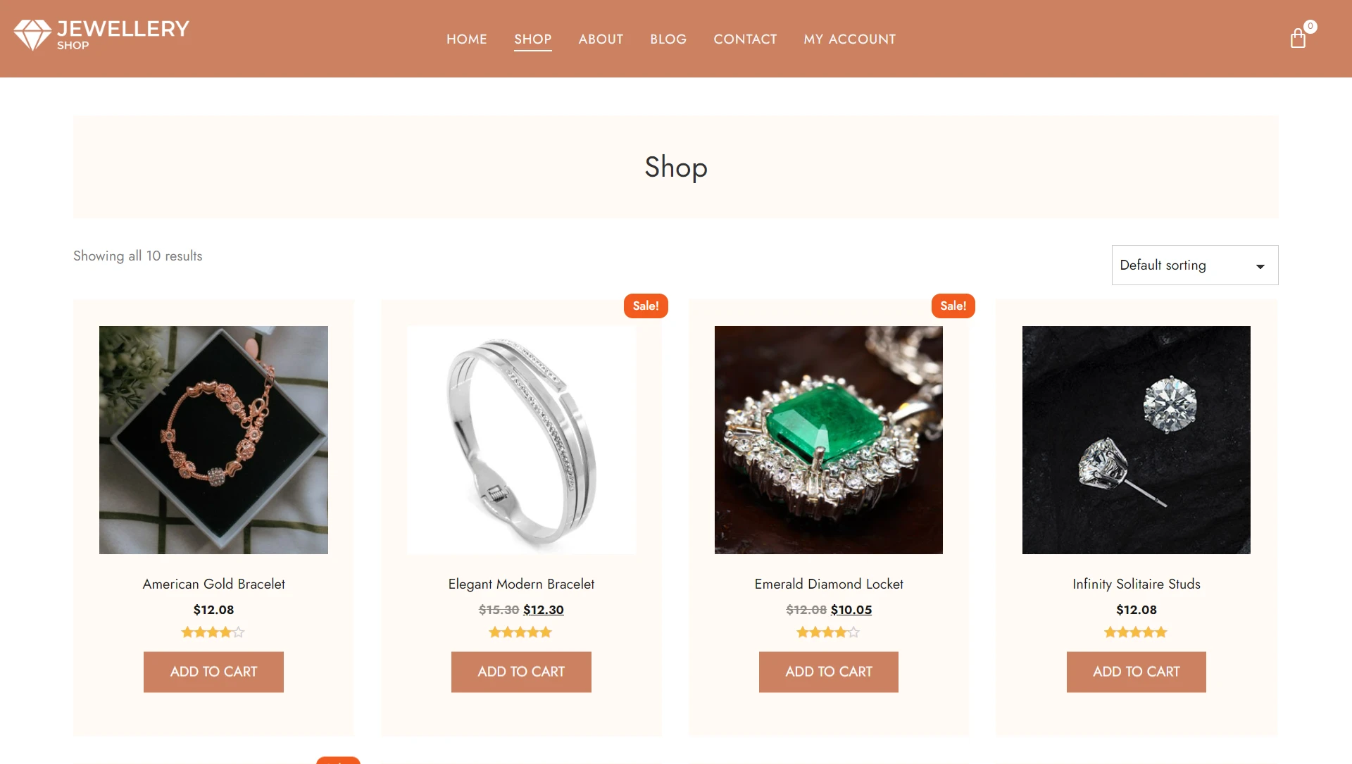 Jewellery shop WordPress Template