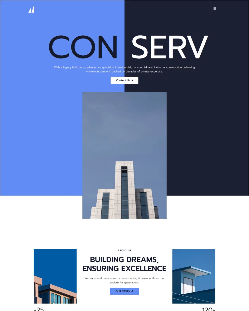 Construction Services WordPress Template
