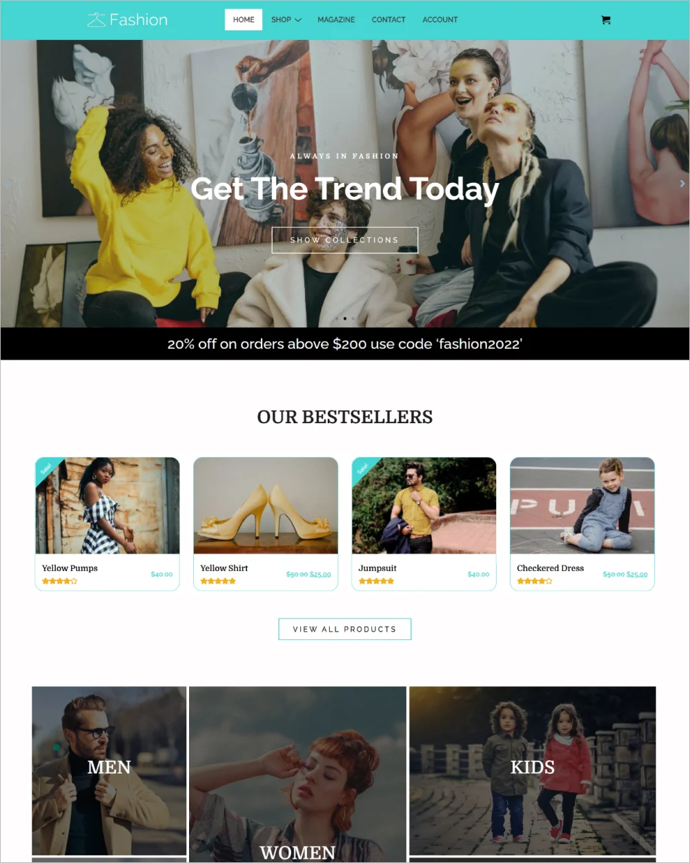 Fashion Shop WordPress Template