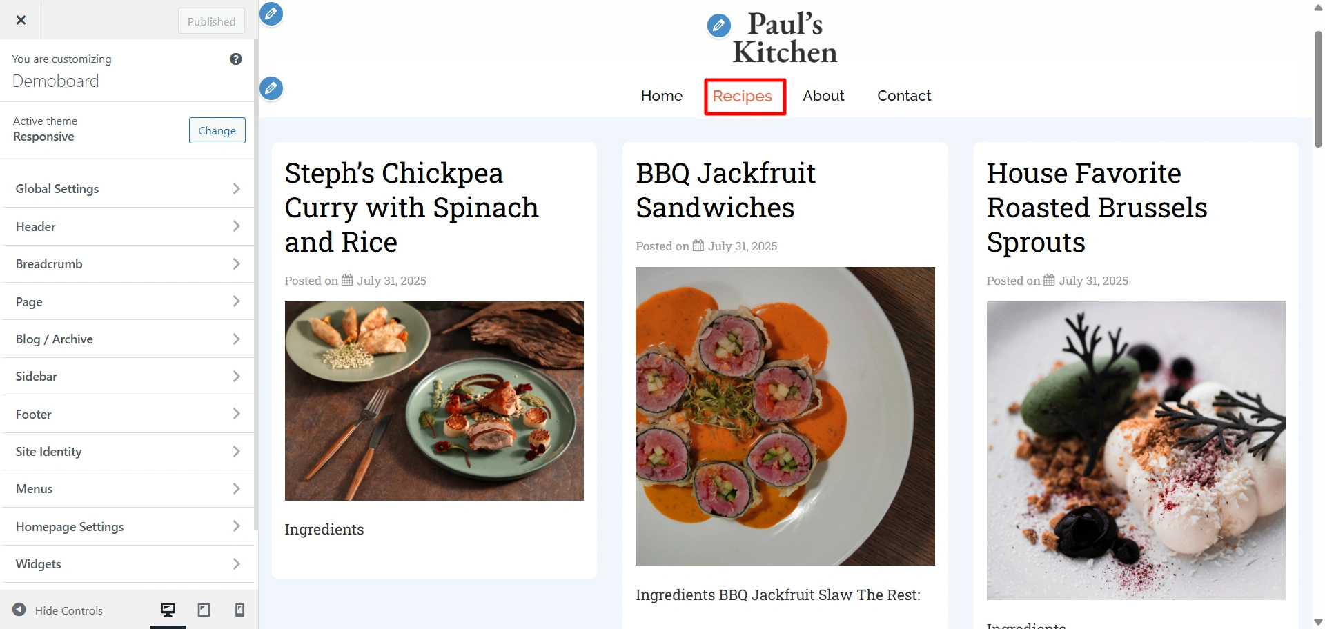 Customize-Recipes