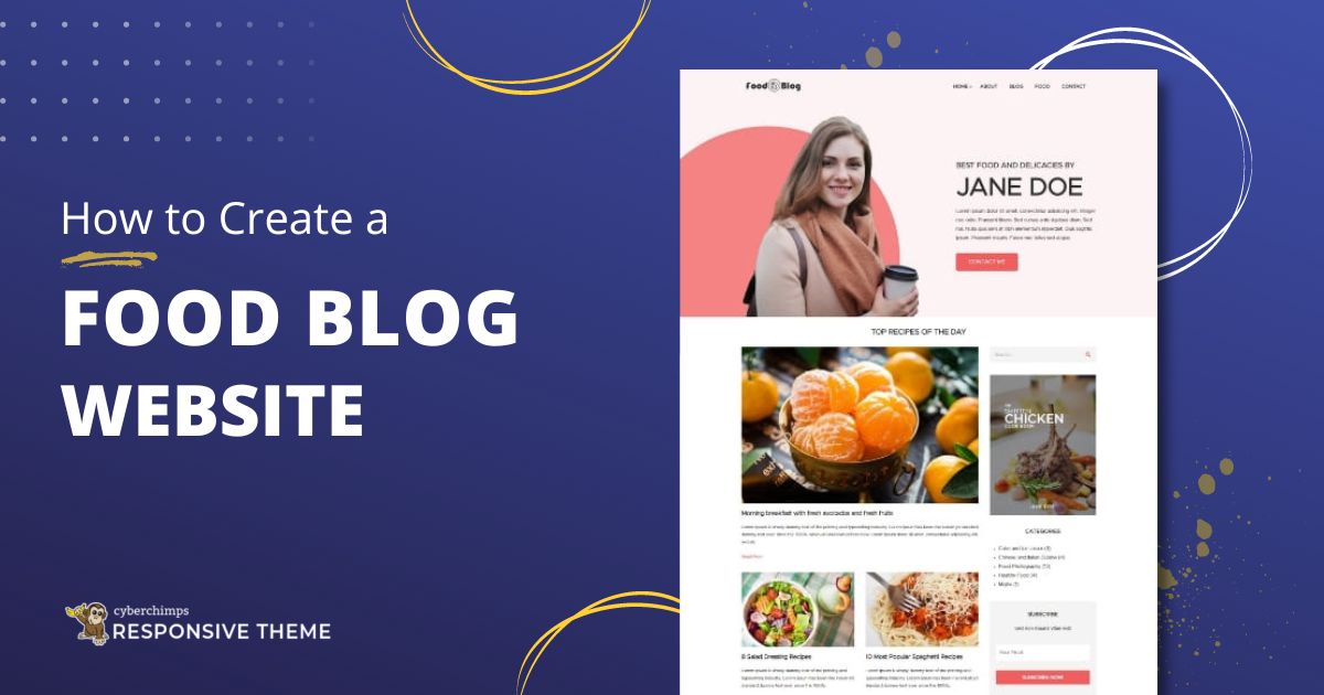 How to create a Food Blog Website