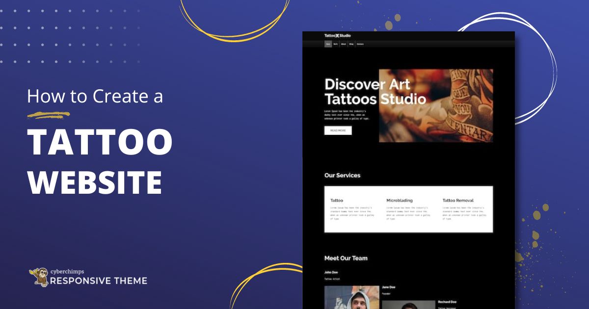 Tattoo Artist Web Design | The Dots