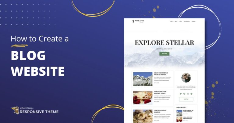 How to create a blog WordPress Website