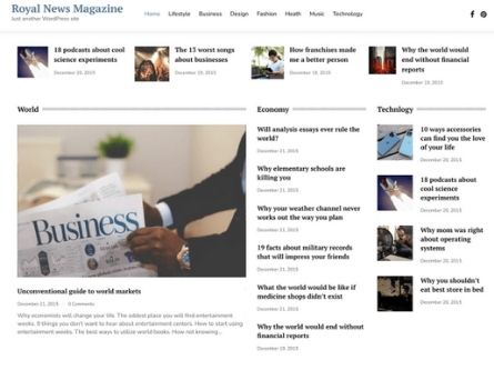 Royal News Magazine- Free WordPress Magazine theme